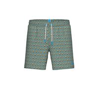 ARENA Herren Badeshorts Beach Boxer Allover dunkelgrün | S