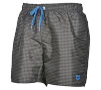ARENA Herren Badeshorts Yarn Dyed Boxer (Schnelltrocknend, Kordelzug, Seitentaschen, Weiches Material), Black-White (501), XXL, 000608