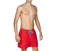 ARENA Herren Badeshortss Fundamentals Solid Boxer (Schnelltrocknend, Kordelzug, Weiches Material), rot (Red-Turquoise), XXL 40515