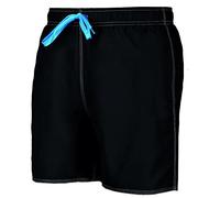 ARENA Herren Badeshortss Fundamentals Solid Boxer (Schnelltrocknend, Kordelzug, Weiches Material), schwarz (Black-White), M, 40515
