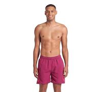 Badeshorts ARENA "FUNDAMENTALS ARENA LOGO BOXER R", Herren, Gr. M, N-Gr, schwarz lila, calypso coral, Obermaterial: 100% Polyester, sportlich, Badehosen (25672915-M) schwarz lila, calypso coral