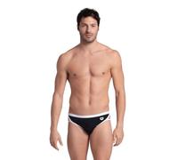 ARENA Herren Men's Icons Solid Swim Briefs Professional Training Swimsuit Sports Trunk Schwimm-Slips, Schwarz/Weiß, 30