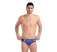 Arena Herren Marbled Men's Swim Briefs Badehosen Slip, Navy-Navy Multi, 44 EU