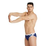 ARENA Herren Men's Icons Swim Briefs Solid Badehosen Slip, Navy-White, 44 EU