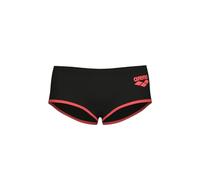 ARENA Herren One Men's Big Logo Low-Waist Swim Short Pool Practice Athletic Swimsuit Schwimm-Slips, Schwarz/Fluo Rot, 32