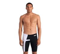 Arena Herren Performance Men's Diamond Swim Jammer Athletic Swimwear Professional Swimsuit Badehose, Schwarz/Weiß, 44