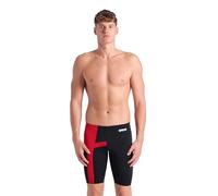 Arena Herren Performance Men's Diamond Swim Jammer Athletic Swimwear Professional Swimsuit Badehose, Schwarz/Rot, 30