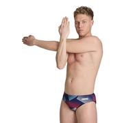 Arena Herren Performance Men's Halftone Swim Briefs Athletic Swimwear Professional Swimsuit Schwimm-Slips, Team Rot, Weiß, Blau, 36