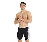 ARENA Herren Performance Men's Icons Solid Swim Jammer Badehose, Schwarz-weißes Logo, 30
