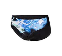 Arena Herren Placement Men's Swim Briefs Badehosen Slip, Black-Multi, 4 EU