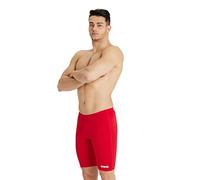 ARENA Herren Solid Team Core Poly Swim Jammer Racing Badeanzug Badehose, Rot-Weiß, 34