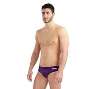 Arena Herren Team-Badehose Solid Schwimm-Slips, Pflaumen-Weiß, 7