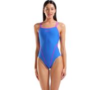 Arena Hyperflow Damen Badeanzug Blau/Pink XS - Doppelte Kreuzträger