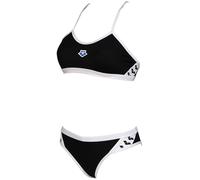 Arena Icons Bikini Cross Back Schwarz/Weiß M - UK34