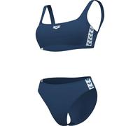 Arena Icons Bralette Solid TWO Pieces Damen Bikini, blau 38