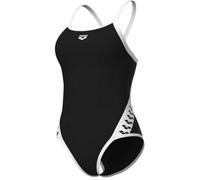ARENA Damen Performance Women's Icons Solid Super Fly Back Swimsuit Badeanzug, Schwarz/Weiß, 38