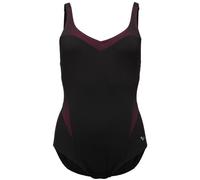 ARENA Damen Bodylift Isabel B-Cup Light Cross Back Badeanzug, Schwarz-rosé-violett, 32
