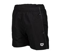Arena Jungen Boys' Beach Boxer Solid Swim Trunks, Black-White, 116 EU