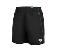 Arena Jungen Boys' Beach Boxer Solid Swim Trunks, Black-White, 164 EU