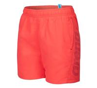 Arena Boy's Fundamentals Logo JR Boxer R Swim Trunks, Calypso Coral-Dark Purple, 12-13 Jahre