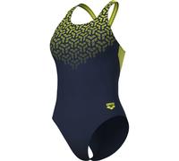 Arena Kikko V V Back Graphic Damen Schwimmanzug, blau 34