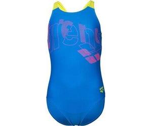 ARENA Kinder Schwimmanzug GIRLS TALES SWIMSUIT V BACK BLUE CHINA-ARTIC LIME - Gr. - 128