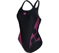Badeanzug ARENA "WOMEN'S ARENA LILY SWIMSUIT SWIM PRO BACK LB", Damen, Gr. 44, N-Gr, schwarz (schwarz, schwarz), Obermaterial: 80% Polyamid, 20% Elasthan, Badeanzüge Badeanzug (74546840-44) schwarz, s