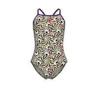 Arena Mädchen Arena Girls’ Performance Fun Skulls Lightdrop Back Athletic One Piece Pool Swimsuit Badeanzug (1er Pack)