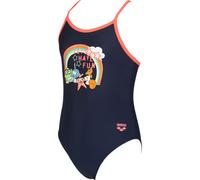 Arena Mädchen Badeanzug AWT Kids Girl One Piece 002046-709 92 NAVY-SHINY PINK