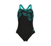 Arena Mädchen Badeanzug G Kikko Swimsuit Swim Pro Back 002878-580 128 Black-Water