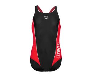 Arena Mädchen Badeanzug GIRL'S SWIMSUIT G THRICE 006492-541 116 Black-Anguria-White