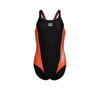 Arena Mädchen Badeanzug GIRL'S SWIMSUIT G THRICE 006492-590 128 Blck-Calyspo Coral-Wht