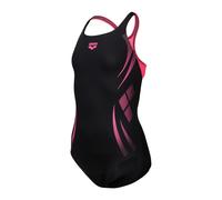 Arena Mädchen Badeanzug POSEIDONIA SWIM PR 009005-590 128 Black-Shocking Pink