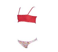ARENA Mädchen G Sweetie Jr Bandeau Two Pieces Bikini Set, Hibiscus-pink Multi, 140 EU