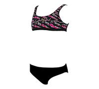 ARENA Mädchen G Meryl Jr Top Two Pieces Bikini Set, Black Multi-black, 116 EU