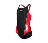 Arena Badeanzug Thrice Jr Pro Back One Mädchen Schwarz-Pink-Weiß Größe 140
