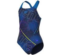 Arena - Girl's Galactic Swimsuit Swim Pro Back - Badeanzug, Gr. 116, blau (Navy/BlueRiver)