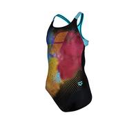 Arena Mädchen Girl's Swimsuit Swim Pro Back Placement Ganzkörper, Black Martinique, 14-15 Jahre EU