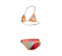 Arena Mädchen Girls' Water Print Triangle Bikini, Multistripes, 140 EU