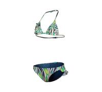 Arena Mädchen Girls' Water Print Triangle Bikini, Zebra, 140 EU