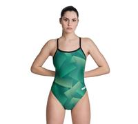 ARENA Mädchen Performance Girls' Halftone Team Print Challenge Back Youth Bathing Swimsuit Badeanzug (1er Pack)