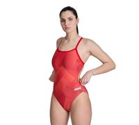 ARENA Mädchen Performance Girls' Halftone Team Print Challenge Back Youth Bathing Swimsuit Badeanzug (1er Pack)