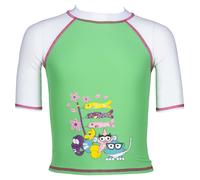 Arena Mädchen UV T-Shirt Water Tribe SS Tee 003088-671 110 Golf Green White