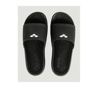 Arena Badeschuhe Marco Unisex, gepolsterte Massagesohle, Grip auf nassen Oberflächen, Schwarz Gr. 42