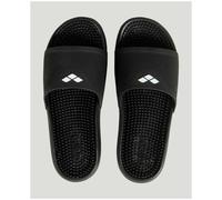 Arena Badeschuhe Marco Unisex, gepolsterte Massagesohle, Grip auf nassen Oberflächen, Schwarz Gr. 42