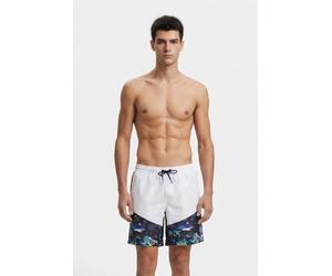 Arena Men's Fun Planet Bermuda Panel White-black-multi Größe: S | Badehosen Outlet | Herren | Weiß