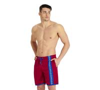 Arena Men's Icons Beach Bermuda Logo Burgundy-neon Blue Größe: L | Badehosen Outlet | Herren | Blau