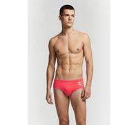 Arena Men's One 12cm Swim Briefs Big Log Fluo Red Silver Größe: 70 | Badehosen Outlet | Herren | Grau