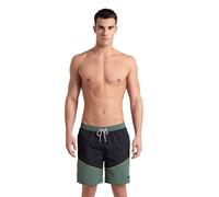 Arena Men's Team Stripe Bermuda Panel Black-sage-soft Green Größe: M | Badehosen Outlet | Herren | Grün