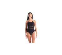 Badeanzug ARENA "WOMEN'S ARENA MESH EQUALS SWIMSUIT BACK B", Damen, Gr. 38, N-Gr, schwarz, Obermaterial: 74% Polyamid, 26% Elasthan, sportlich, Badeanzüge (83986223-38) schwarz